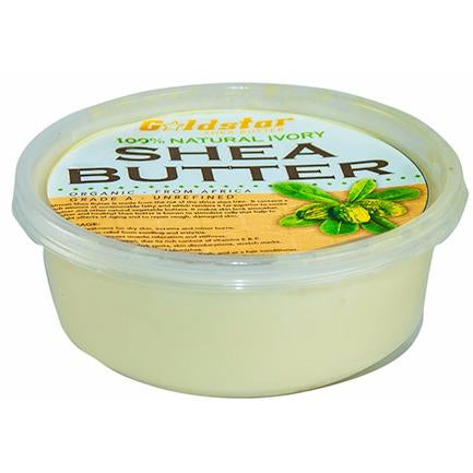 Goldstar 100% Grade A Raw Unrefined Organic Shea Butter (8 oz)