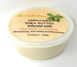 100% Raw Shea Butter Infused With Orange Blossom - 8 OZ