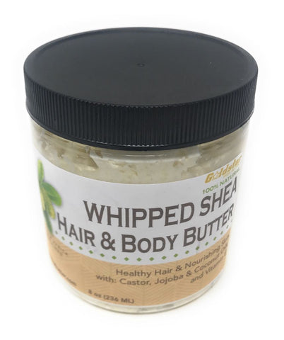 Goldstar Whipped Shea Butter for Hair and Body with Castor, Jojoba, Coconut Oil and Vitamin E - 8OZ