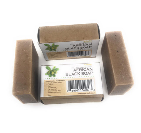 Goldstar Premium African Black Soap - 4 OZ (2 PACK)