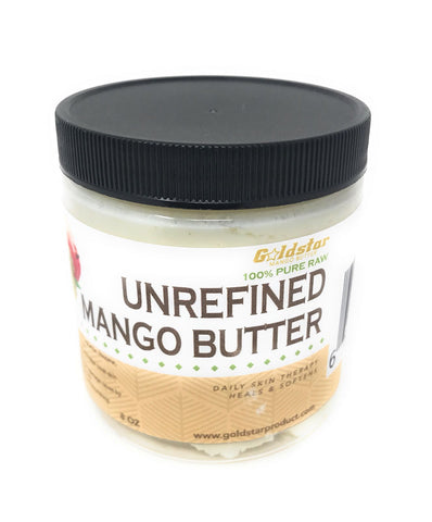 Goldstar 100% Pure Raw Unrefined Mango Butter - 8OZ